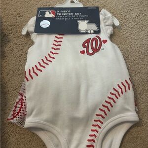 MLB Baseball Baby Creeper Set